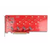 DeLOCK PCI Express x16 karte ar 4 iekšējiem NVMe M.2 Key M 110 mm bifurkācijas slotiem