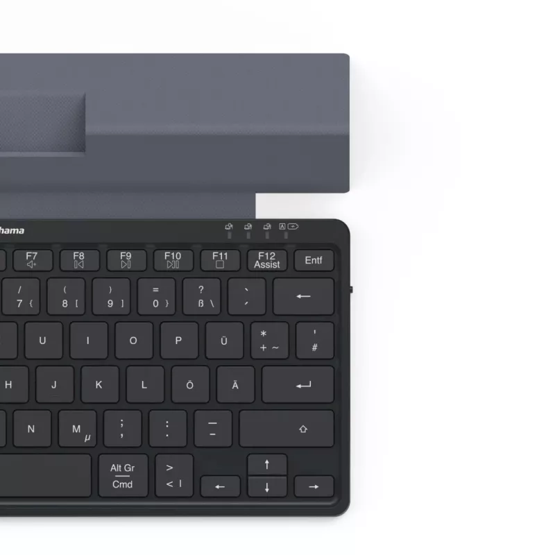 Hama Travel 600 QWERTZ vācu Bluetooth melna, tumši pelēka