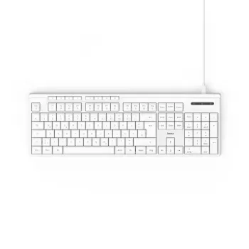 Hama CK-200 tastatūra Mājai/Birojam USB QWERTZ vācu balta