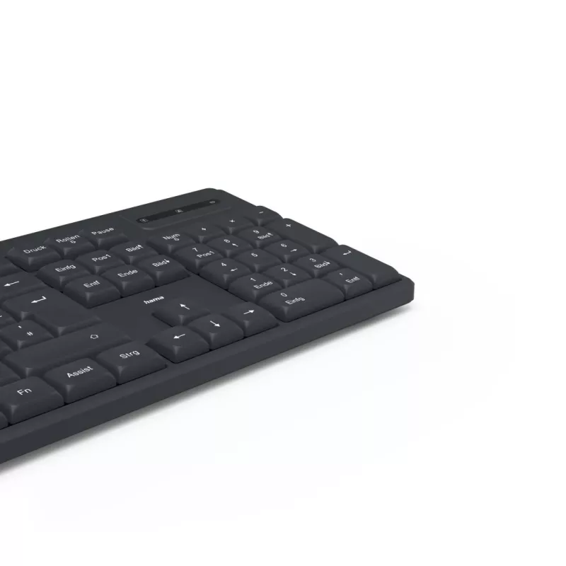 Hama WK-200 tastatūra mājai/birojam RF Wireless QWERTZ vācu Melna