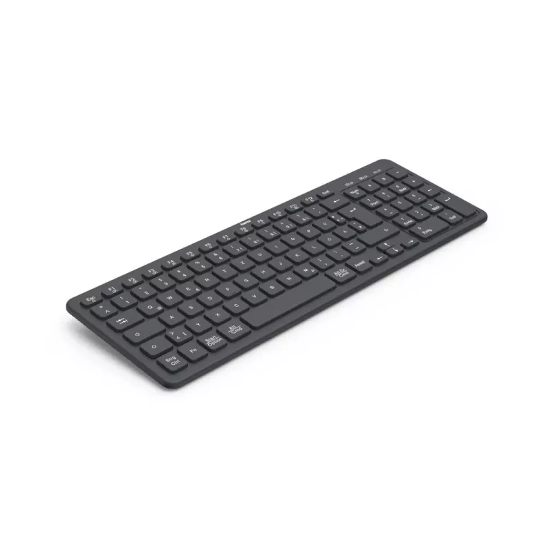 Hama WK-300 tastatūra Mājai/Birojam RF Wireless + Bluetooth QWERTZ vācu Melna