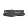Hama WK-900 Ergo tastatūra Mājai/Birojam RF Wireless + Bluetooth QWERTZ Vācu Melna, Zila, Tumši pelēka