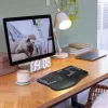 Hama WK-900 Ergo tastatūra Mājai/Birojam RF Wireless + Bluetooth QWERTZ Vācu Melna, Zila, Tumši pelēka