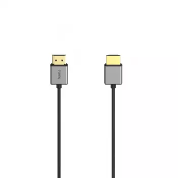 Hama 00205449 HDMI kabelis 1,5 m HDMI veids A (standarta) Melns, Pelēks