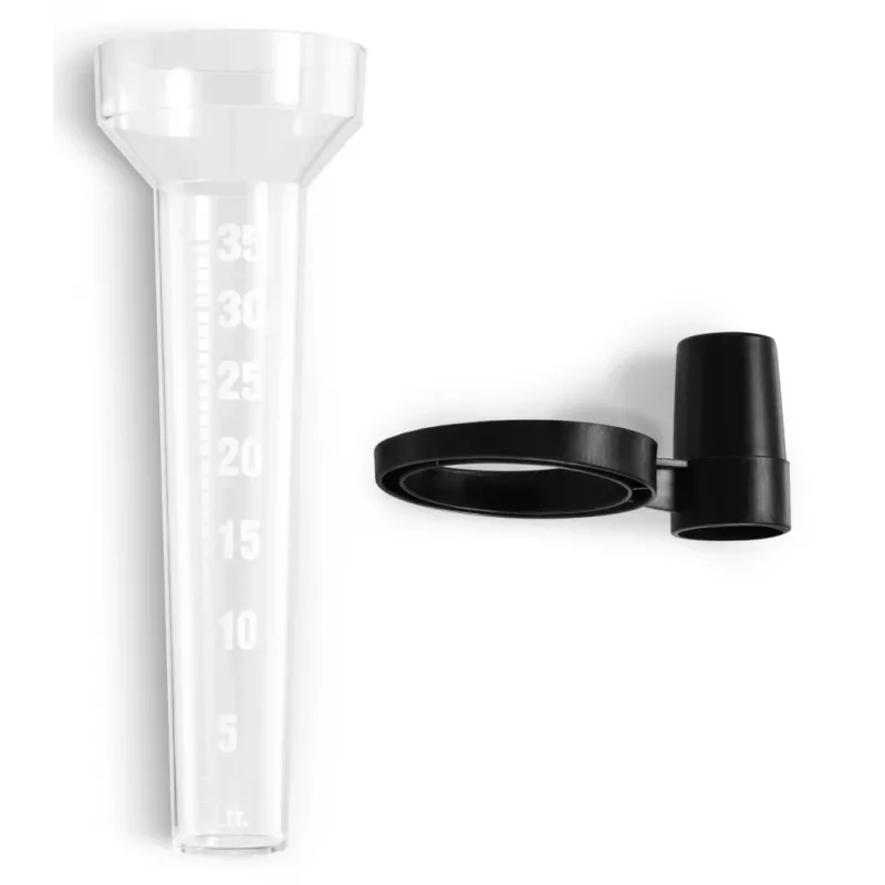 Hama 00185863 lietus mērītājs 3.5 cm Melns, Caurspīdīgs