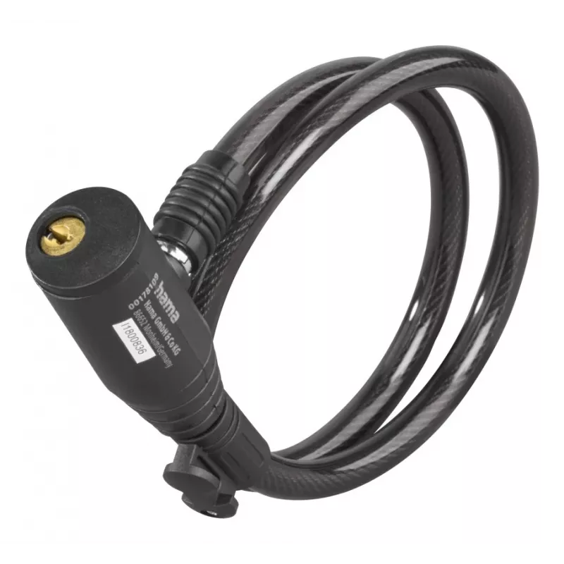 Hama 00178137 velosipēda slēdzene Melna 650 mm Troses slēdzene