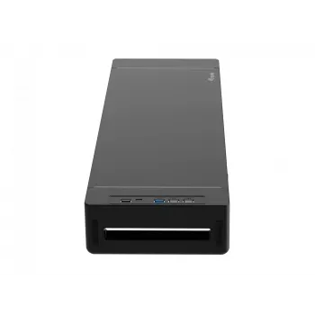 Monitora statīvs EQUIP Ergonomisks monitora statīvs ar USB (USB-A x4, USB-C x1), brīvi stāvošs, 25 kg, melns