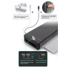 Monitora statīvs EQUIP Ergonomisks monitora statīvs ar USB (USB-A x4, USB-C x1), brīvi stāvošs, 25 kg, melns