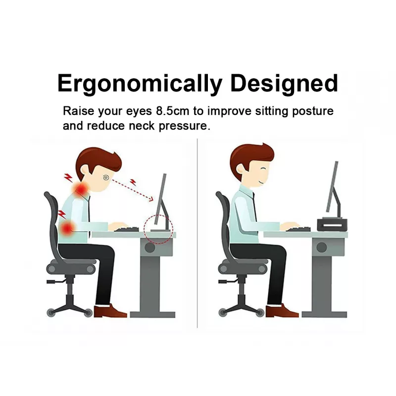 Monitora statīvs EQUIP Ergonomisks monitora statīvs ar USB (USB-A x4, USB-C x1), brīvi stāvošs, 25 kg, melns
