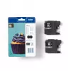 Brother LC123BK 2-pack, melna, pigmenta bāzes tinte, 1 gab., 600 lpp., 600 lpp., Daudzpaka