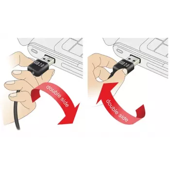 USB kabelis DeLOCK 5m USB 2.0 A - miniUSB v/v 83381 Melns
