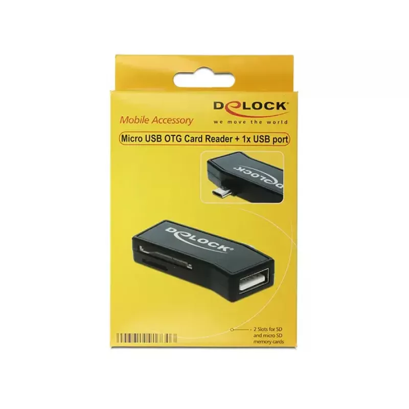 Karšu lasītājs DeLOCK 91730 USB 2.0 Melns