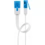 Tīkla kabelis Goobay CAT 6A plakans komutācijas kabelis RJ-45 Cat6a 0,5 m balts