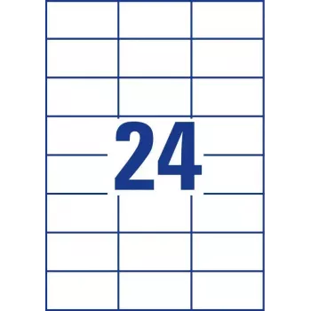 Pašlīmējošās etiķetes Avery Zweckform 6173 Taisnstūrveida Pastāvīgas Baltas — 720 gab.