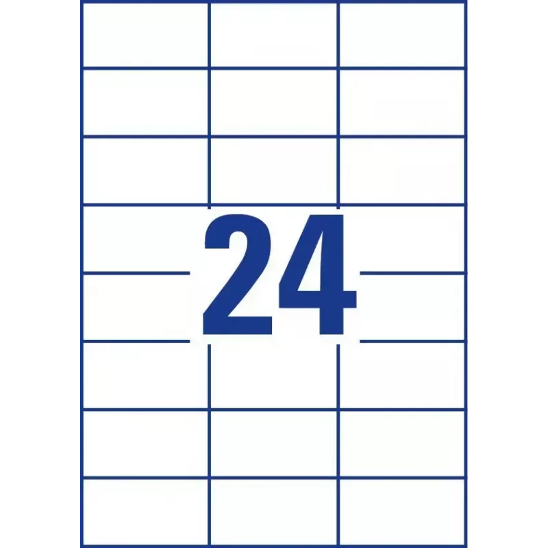 Pašlīmējošās etiķetes Avery Zweckform 6173 Taisnstūrveida Pastāvīgas Baltas — 720 gab.