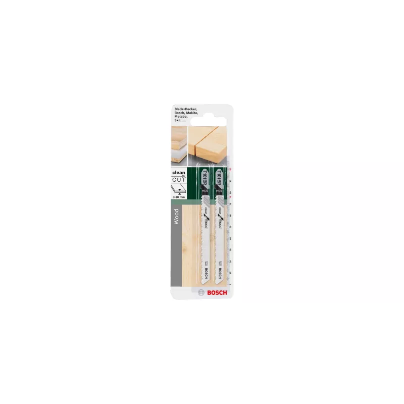 Bosch 2 609 256 724 finierzāģa/scrollzāģa/virzuļzāģa asmens Finierzāģa asmens Augsta oglekļa tērauds (HCS) 2 gab.