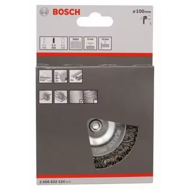 Stiepļu ritenis Bosch 2 608 622 124 10 cm Kāta diametrs 6 mm