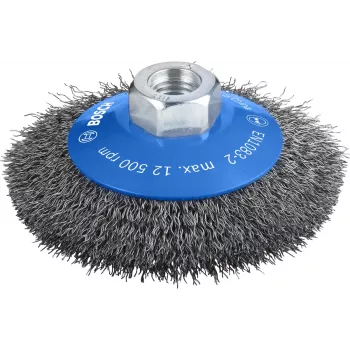 Iepriekšējas pulēšanas suka Bosch Clean for Metal Tapered Brushes Crimped Wire