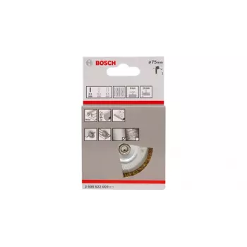 Stiepļu sukas Bosch 2608622009 rievota stieple ar misiņa pārklājumu 7.5 cm