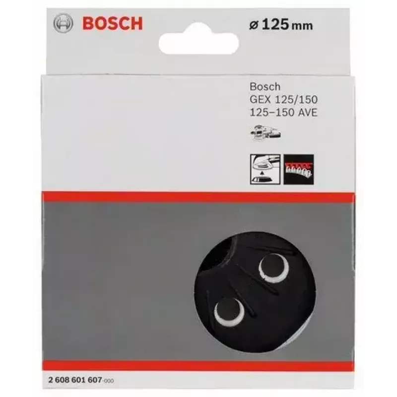 Slīpēšanas paliktnis Bosch 2 608 601 607 125 mm x 125 mm 1 gab.