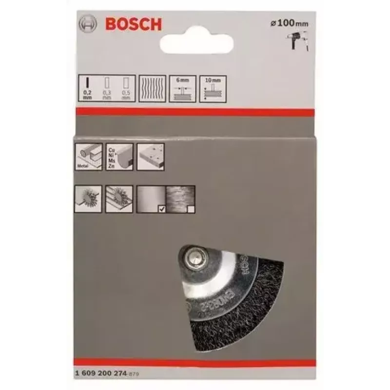 Stiepļu ritenis Bosch 1 609 200 274 10 cm Kāta diametrs 6 mm