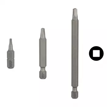 Skrūvgrieža uzgaļu komplekts Bosch Extra-Hart, 3 gab., 25 mm garums, 1/4 collas (6,35 mm) sešstūra kāts