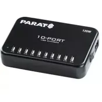Lādētājs Parat Paraproject MC10 Indoor 10 USB pieslēgvietu melns