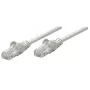 Intellinet tīkla savienojuma kabelis, Cat5e, 0,25 m, pelēks, CCA, U/UTP, PVC, RJ45, zeltīti kontakti, bez aizķeršanās, ar uzmavu, mūža garantija