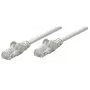 Intellinet tīkla komutācijas kabelis, Cat6, 0,25 m, pelēks, varš, U/UTP, PVC, RJ45, zeltīti kontakti, bez aizķeršanās, ar aizsarguzmavu, mūža garantija
