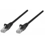 Intellinet tīkla vads, Cat6, 7,5 m, melns, varš, U/UTP, PVC, RJ45, zeltīti kontakti, bez aizķeršanās, ar aizsarguzmavu, mūža garantija