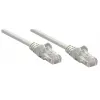 Intellinet Network komutācijas kabelis, Cat6, 0.25m, pelēka, CCA, U/UTP, PVC, RJ45, Gold Plated Contacts, Snagless, Booted, Lifetime Warranty