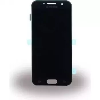 Samsung Galaxy A3 2017 OEM GH97-19732A displeja komplekts — melns rezerves ekrāns