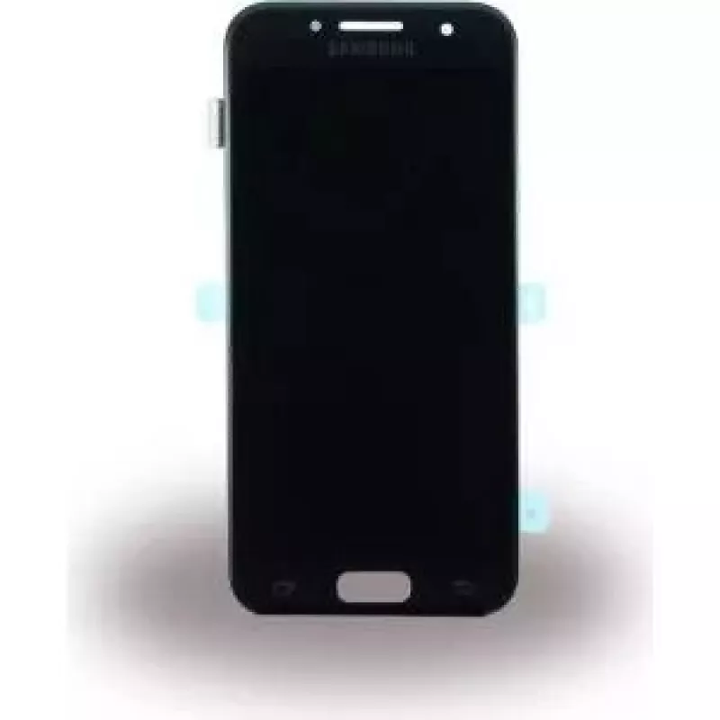 Samsung Galaxy A3 2017 OEM GH97-19732A displeja komplekts — melns rezerves ekrāns