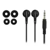 Ewent EW3584 austiņas/headset Vadu Ievietojamās Mūzika Melna