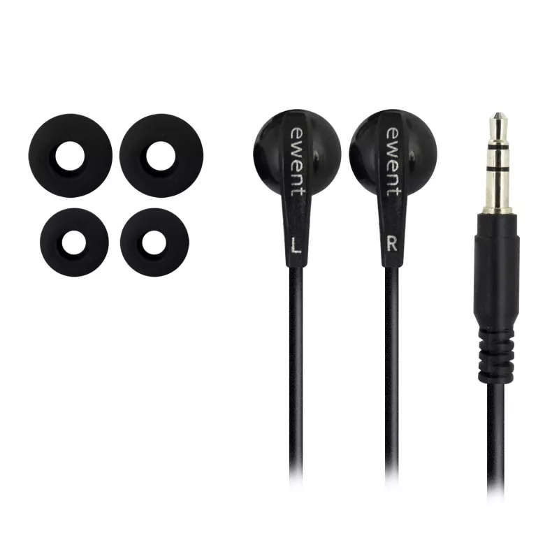Ewent EW3584 austiņas/headset Vadu Ievietojamās Mūzika Melna