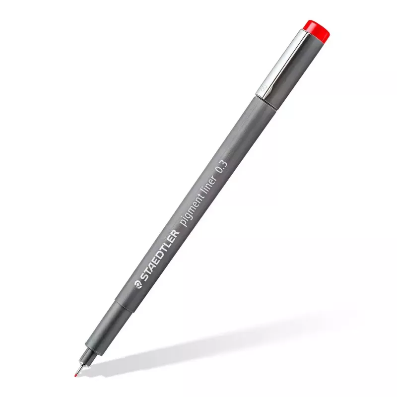 Fineliner Staedtler Pigment Liner 30803-SSB6 zila brūna zaļa oranža sarkana violeta