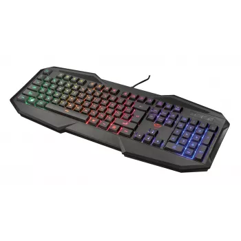 Spēļu tastatūra Trust GXT 830-RW Avonn USB Vācu Melna RGB LED