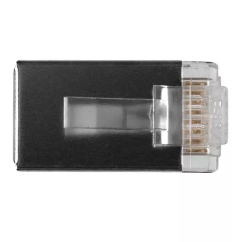 ACT RJ45 (8P/8C) ekranēts modulārais savienotājs apaļam kabelim ar dzīslu vadiem
