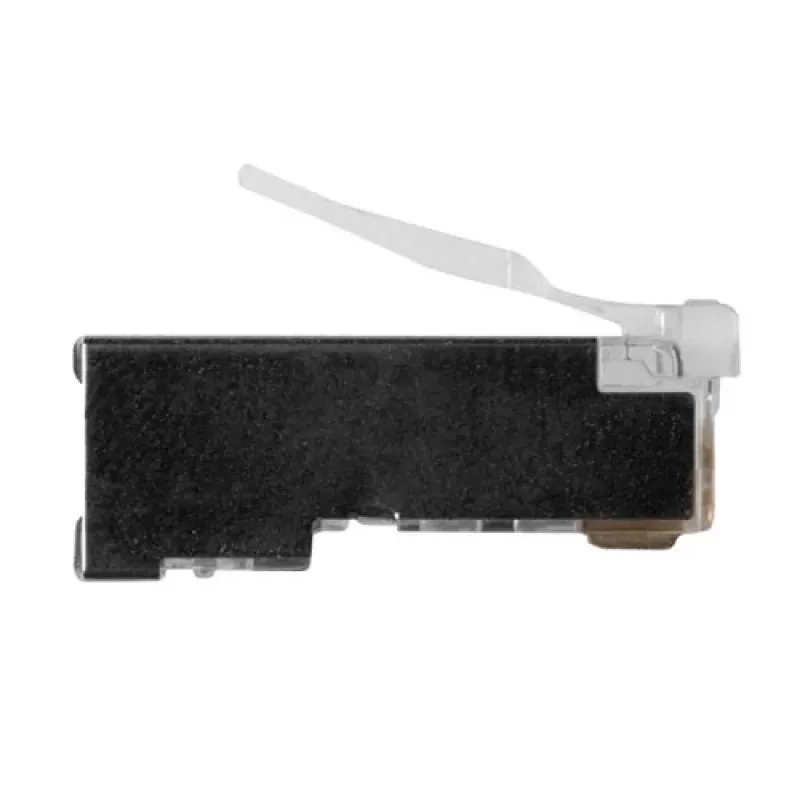 ACT RJ45 (8P/8C) ekranēts modulārs savienotājs apaļajam kabelim ar cietajiem vadiem