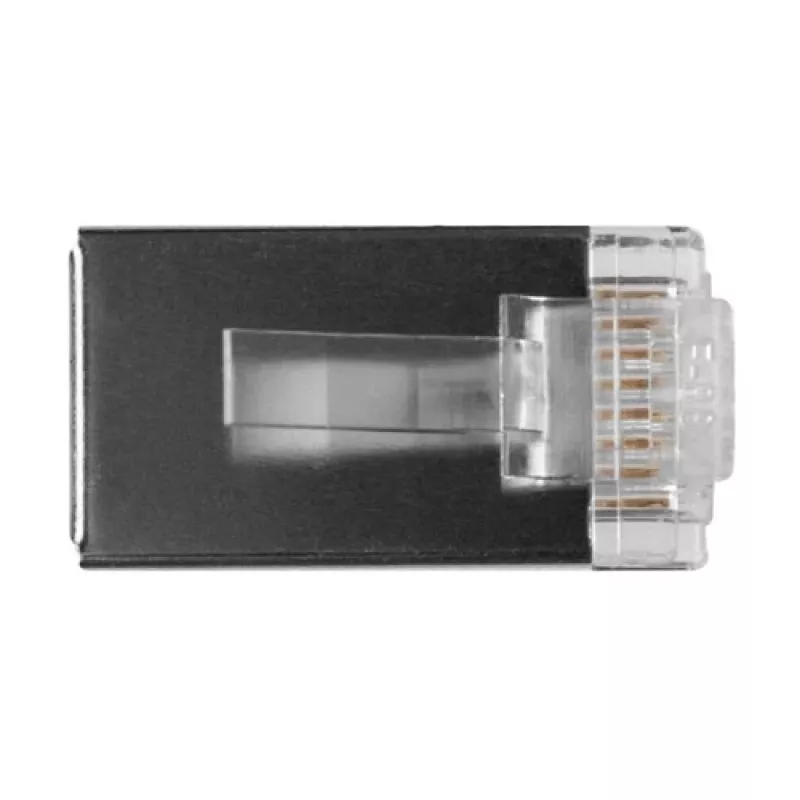 ACT RJ45 (8P/8C) ekranēts modulārs savienotājs apaļajam kabelim ar cietajiem vadiem
