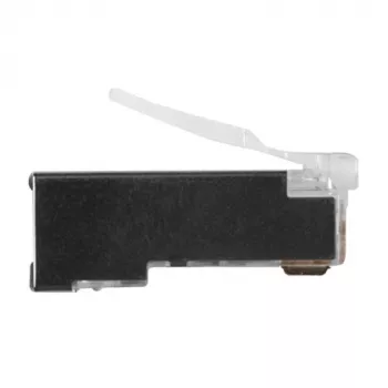 ACT RJ45 (8P/8C) CAT6 ekranēts modulārs savienotājs apaļam kabelim ar vienlaidu vai vītu dzīslu vadiem