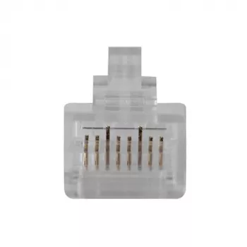 ACT RJ45 (8P/8C) CAT6 modulārs savienotājs apaļajam kabelim ar cietiem vai savītiem vadiem