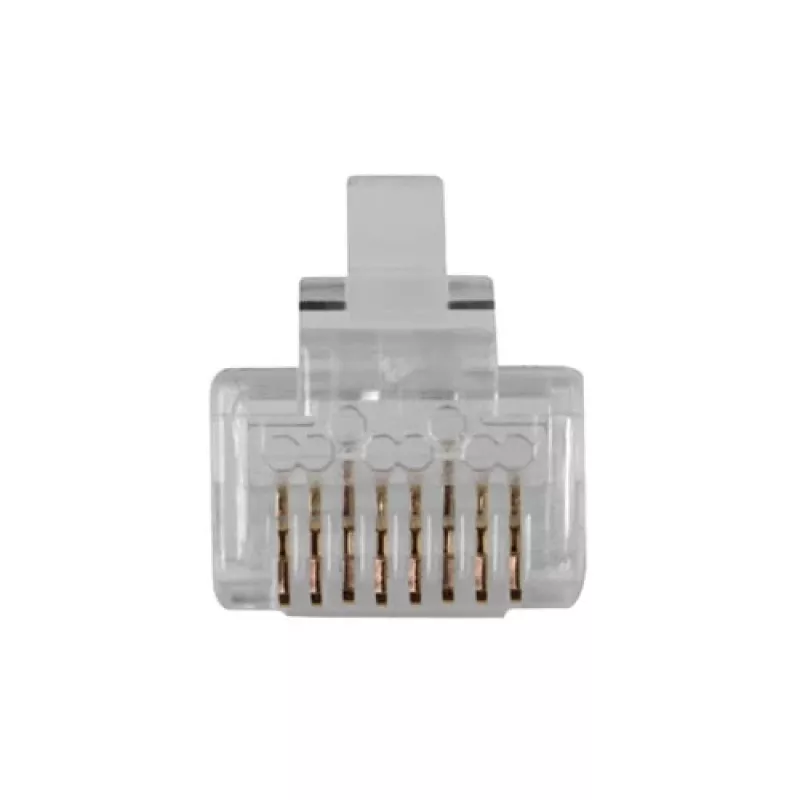 ACT RJ45 (8P/8C) CAT6 modulārs savienotājs apaļajam kabelim ar cietiem vai savītiem vadiem