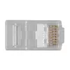 ACT RJ45 (8P/8C) CAT6 modulārs savienotājs apaļajam kabelim ar cietiem vai savītiem vadiem