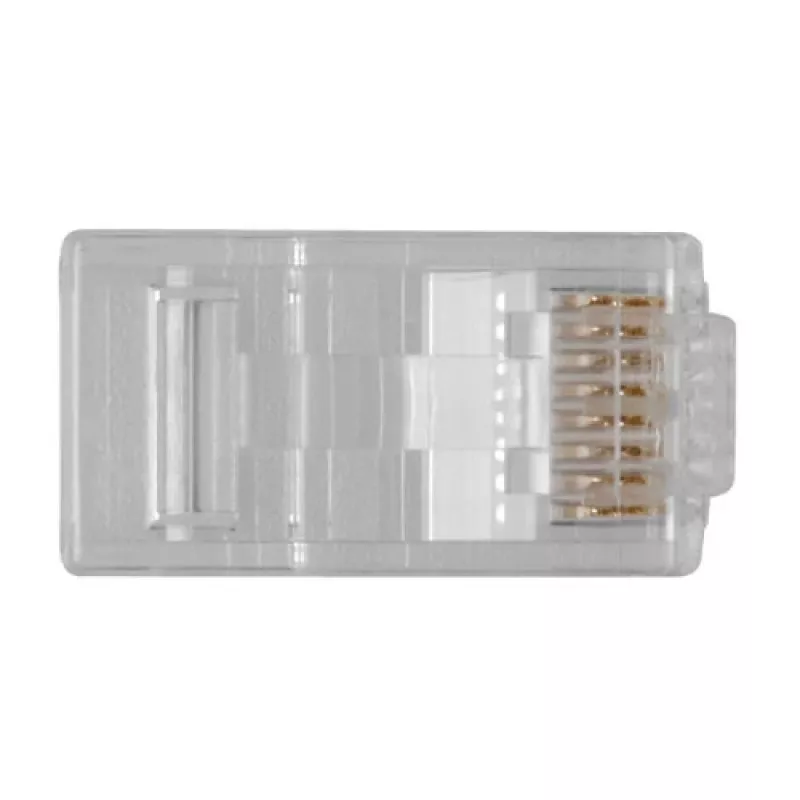 ACT RJ45 (8P/8C) CAT6 modulārs savienotājs apaļajam kabelim ar cietiem vai savītiem vadiem