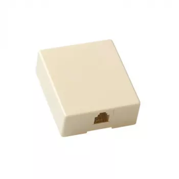 ACT modulārās virsmas vienības telefona vienvietīgā RJ-12, RJ-12, bēša, ABS sintētika, 40 mm, 50 mm, 1.2 mm