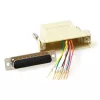 Montējams lieljaudas adapteris RJ-45 sievišķais uz 25 kontaktu D-Sub sievišķais ACT TD25F8