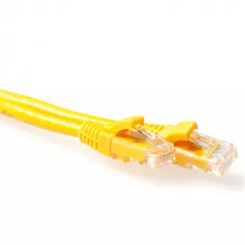 ACT dzeltens 7 metru U/UTP CAT6A pārlāgojamais kabelis ar RJ45 savienotājiem