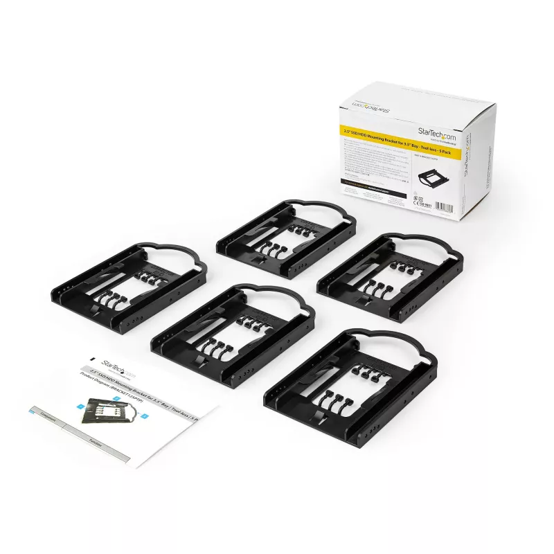 StarTech.com 5 gab. – 2.5” SSD/HDD montāžas kronšteins 3.5” nodalījumam