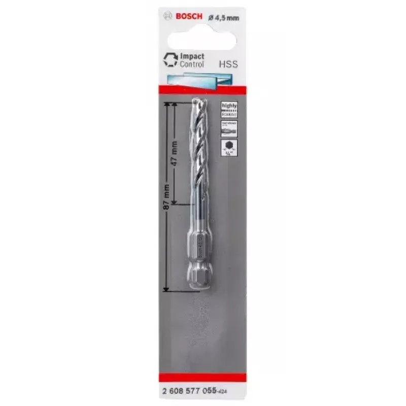 Vīturbja urbis Bosch HSS 4.5 mm